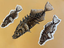 Load image into Gallery viewer, ‘Stickies’ (Brook Stickleback Fish) - Original (2021)